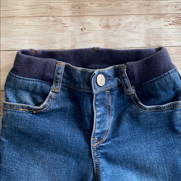 Gap little girl pull up jeans floral lined - Picture 2 of 5